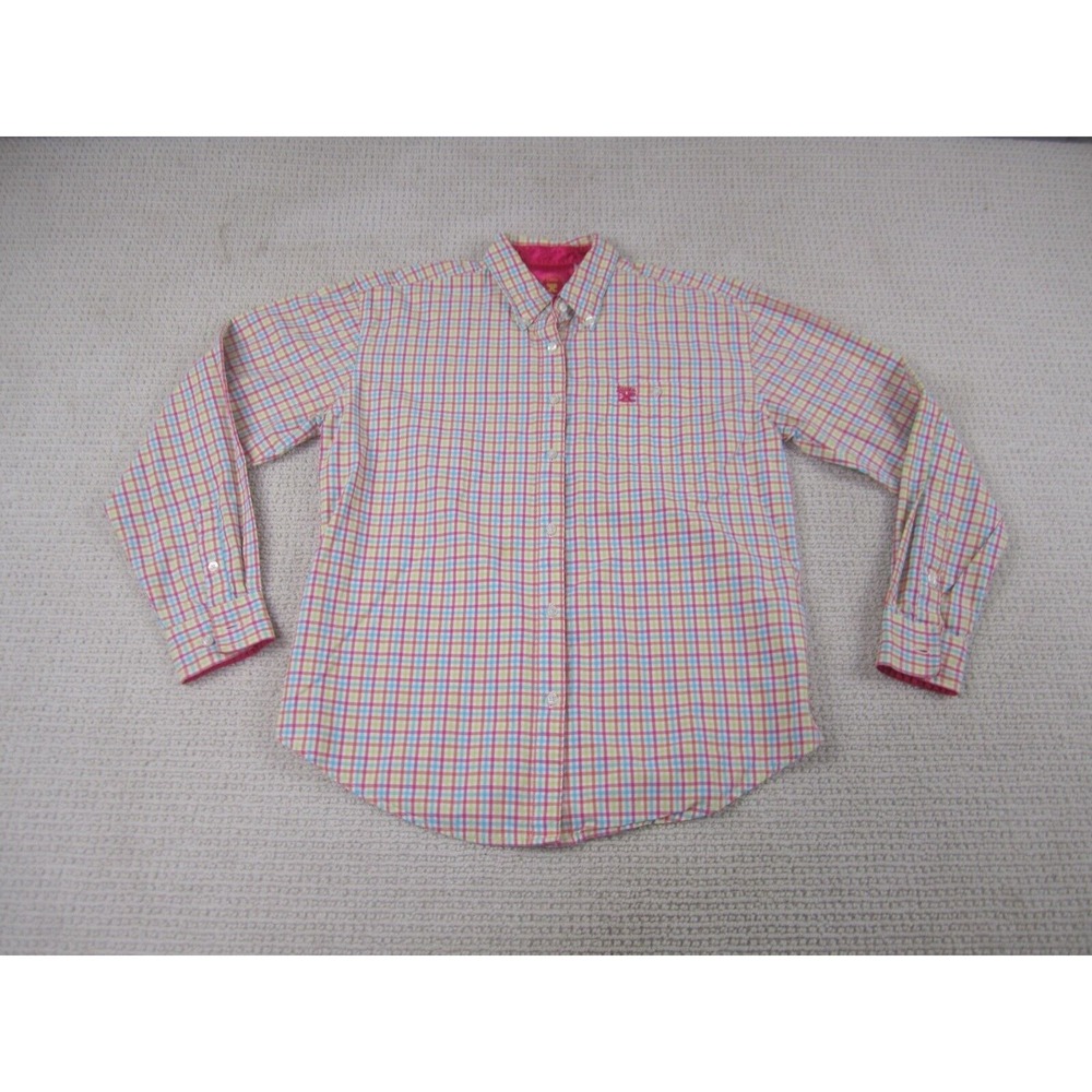 Twenty X Shirt Womens‎ Medium Plaid Striped Button Up Long Sleeve Casual Classic